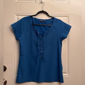 Merrell Blue Relaxed Blouse Size M